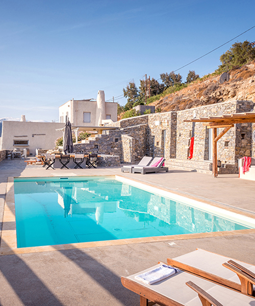 studio 265's villa elxis in paros island reflects on the cycladic vernacular buildings