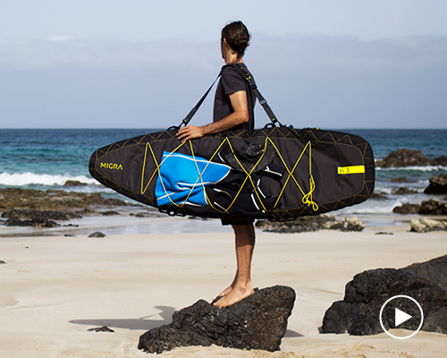 the multipurpose migra bag is an essential surfer gadget