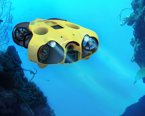 a submarine drone that freely captures your underwater journey in high definition
