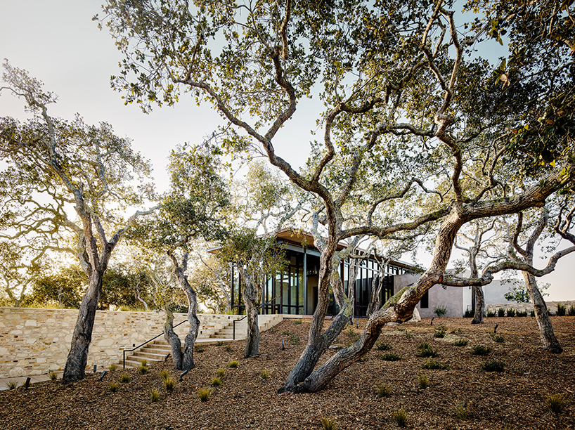 studio schicketanz frames mountain range views at rustic 'tehama I' estate