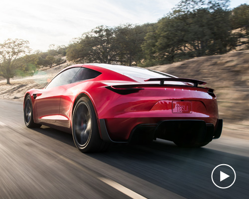 tesla roadster electric supercar races to a top speed over 250 mph