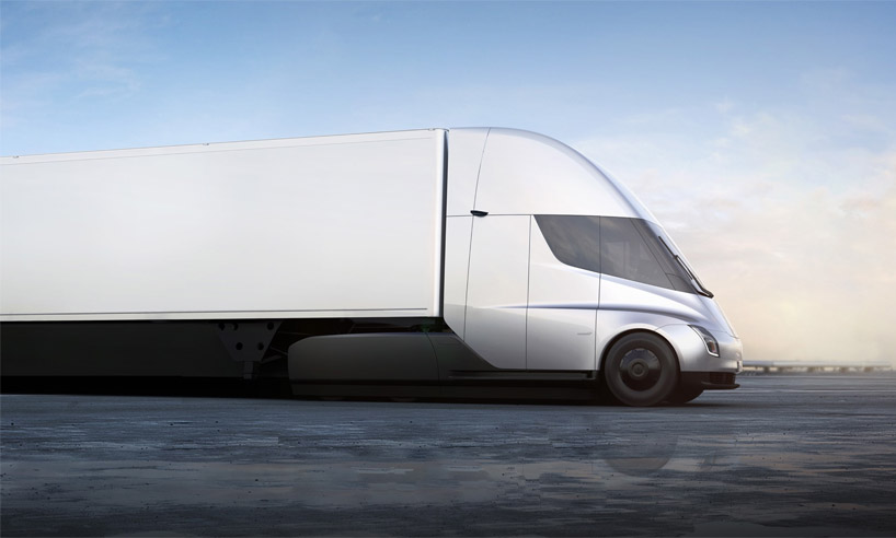 elon musk unveils the electric, autopilot-enhanced tesla semi truck