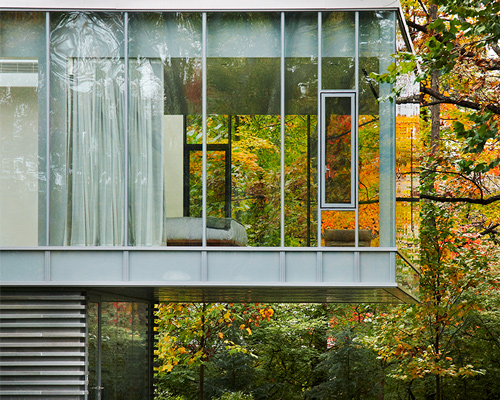 marcel breuer-designed connecticut home features steel and glass extension by toshiko mori
