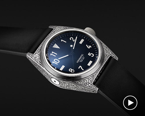 unimatic employs master decorator of guns to create unique timepieces