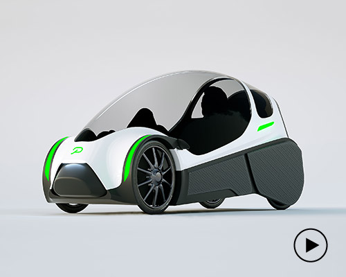 the dual-motor velomobile podbike is a solution to human transport