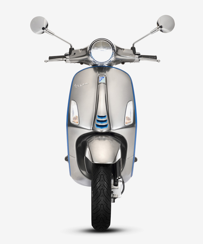 vespa and dior team up for a statement haute couture scooter