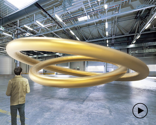 vincent leroy's levitating 'double halo' is an ethereal evolution of his imaginary world