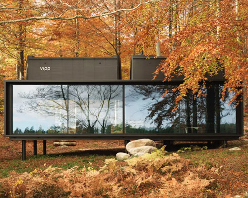 you can now spend the night at the vipp shelter hotel in the swedish forests