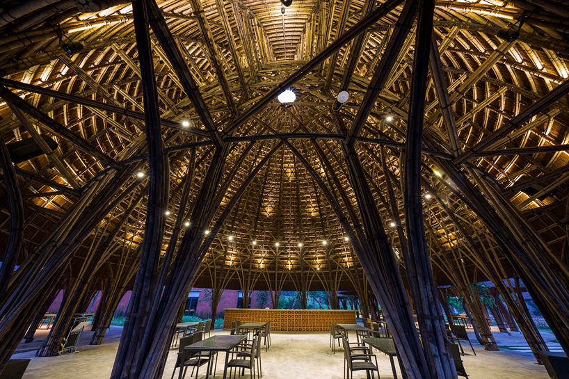 vtn architects' bamboo domes are influenced by the surrounding ...