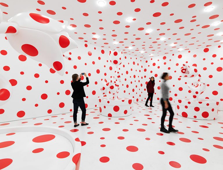 yayoi kusama's 'festival of life' at david zwirner gallery features new