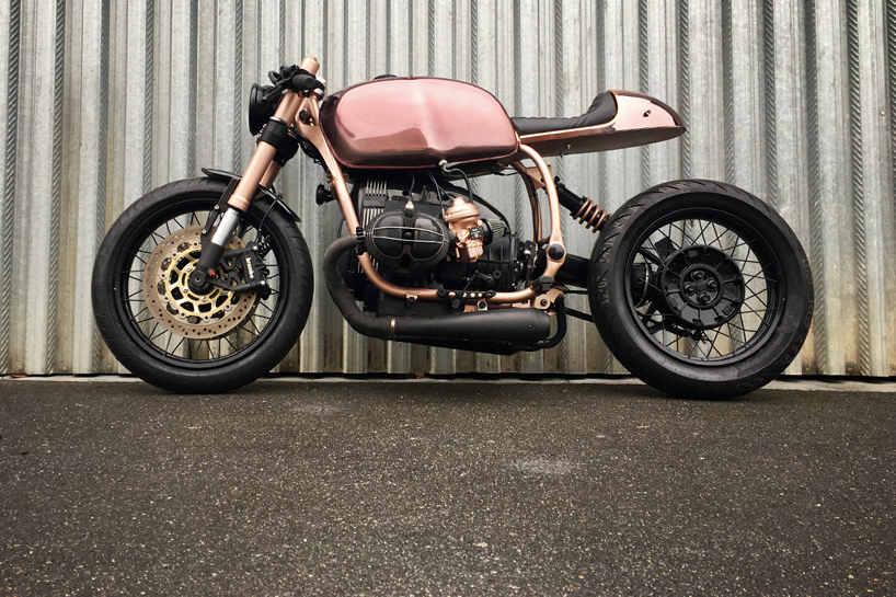 BMW R100 R mystic is a shiny copper clad café racer