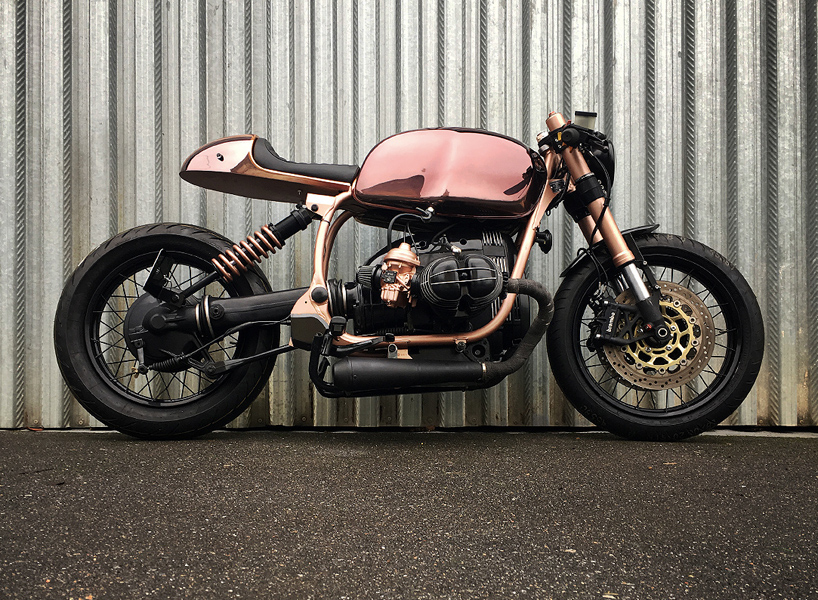 BMW R100 R mystic is a shiny copper clad café racer