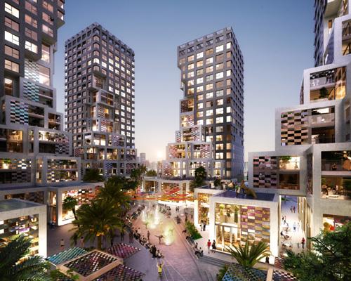 MVRDV plans a valley of erupted towers for its inaugural project in the UAE