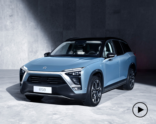 the NIO ES8 is a seven-seater high performance electric SUV