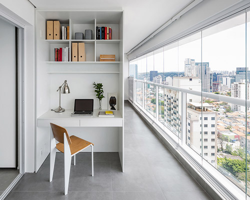 ATM arquitetura's renovated apartment features panoramic views of sao paulo