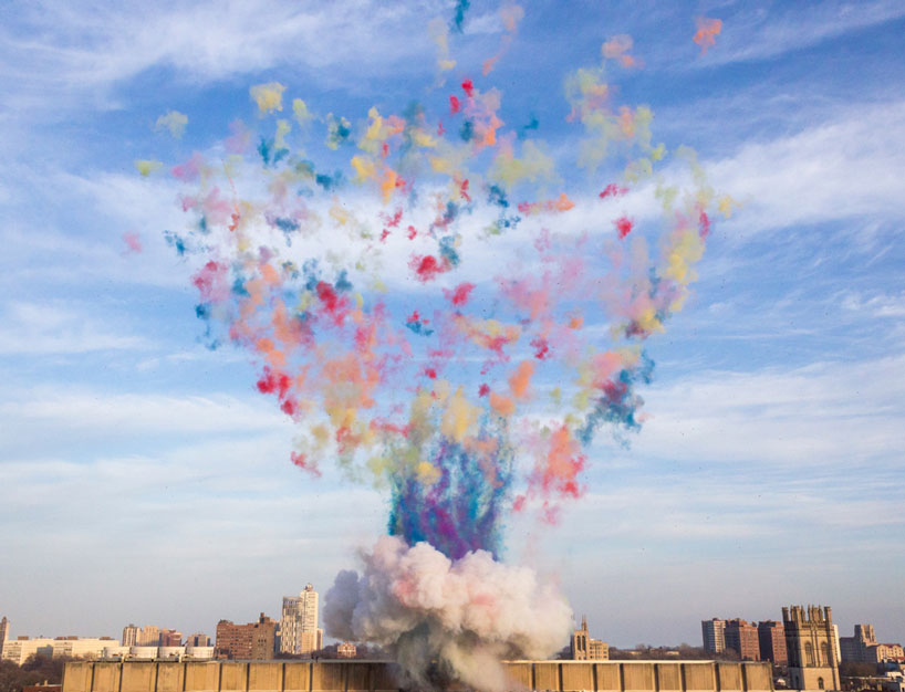 cai guo qiang colorful mushroom