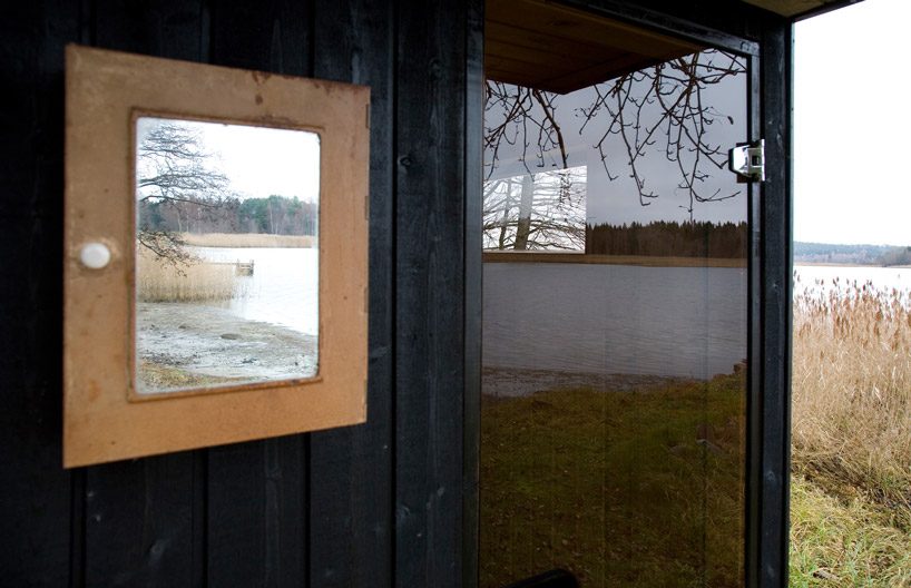 denizen works’ tiny mobile sauna tows onto the frozen scandinavian shores