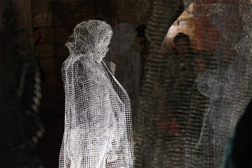 Artist Edoardo Tresoldi builds ghostly ruins inside Paris' Le Bon