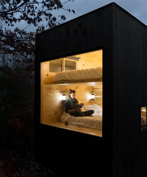 'getaway' from everything and escape to a secluded woodland tiny house