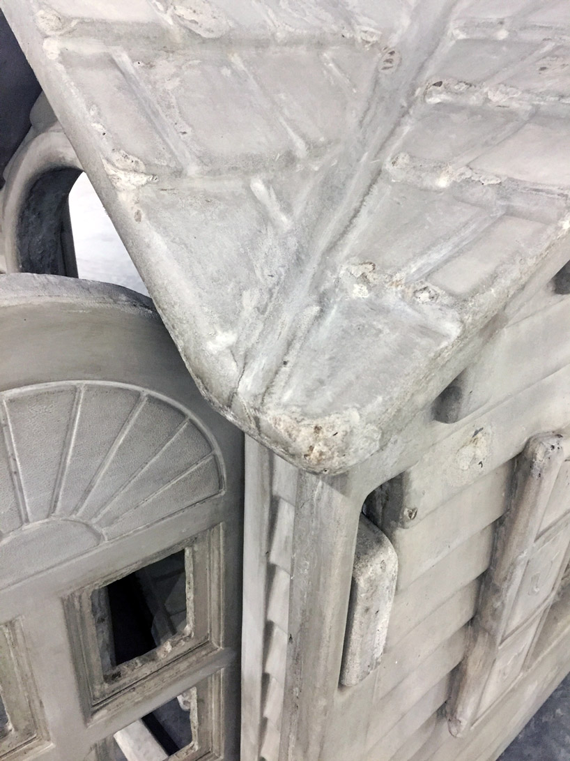 josh kline civil war modern art gallery london concrete wendy house