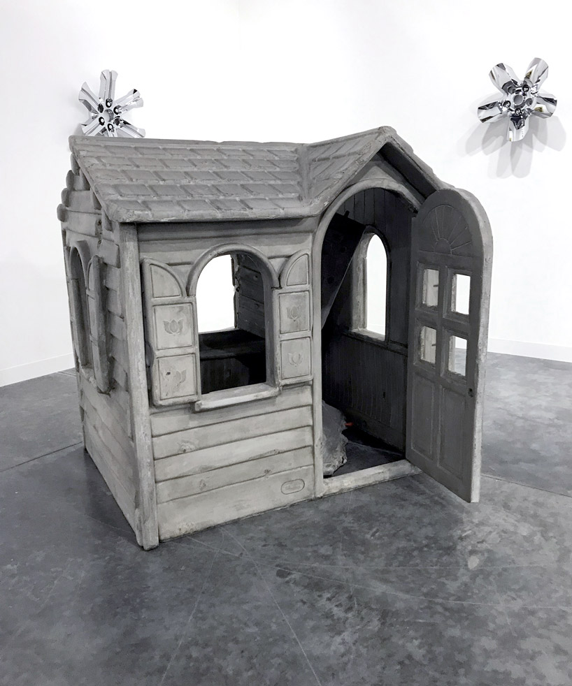 josh kline civil war modern art gallery london concrete wendy house