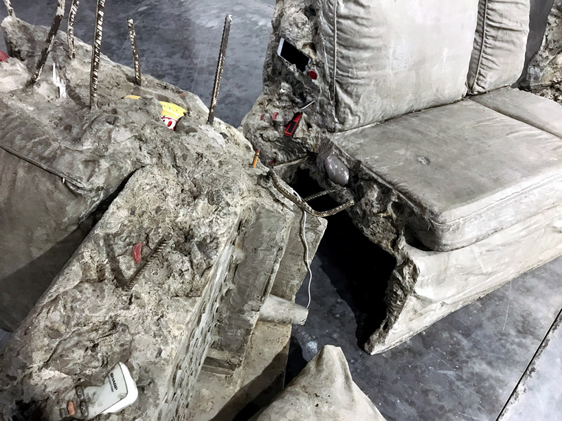 josh kline civil war modern art gallery london concrete wendy house