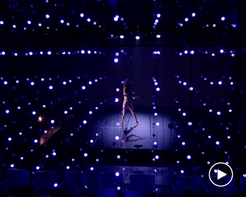 legacy lab designs an immersive 3D LED grid, integrated with audience's seats