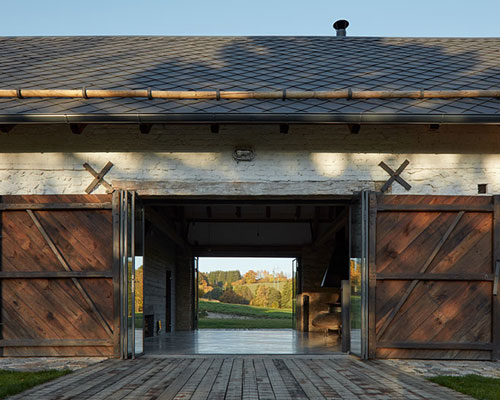 lenka míková integrates vernacular architecture in czech country home