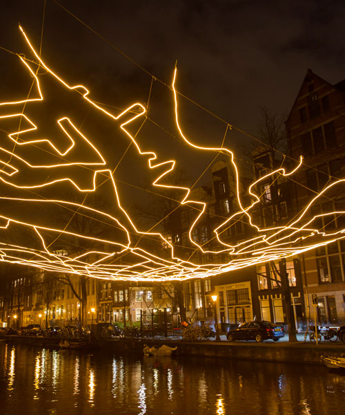 all seeing eyes, wormholes, and slime molds at amsterdam's 'existential' festival of lights