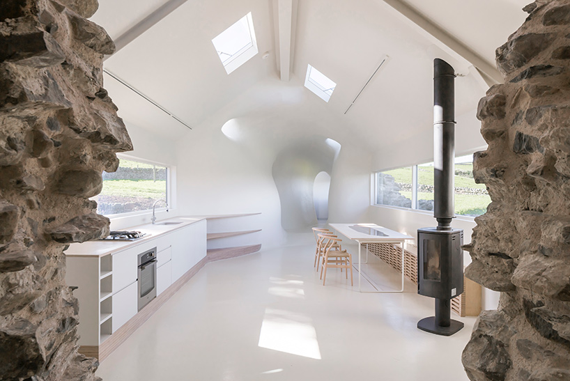 lily jencks + nathanael dorent transform 17th century ruins into contemporary country home