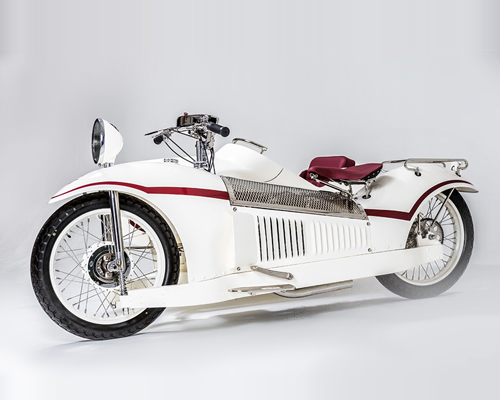 majestic bernadet is a motorcycle influenced by the art deco movement