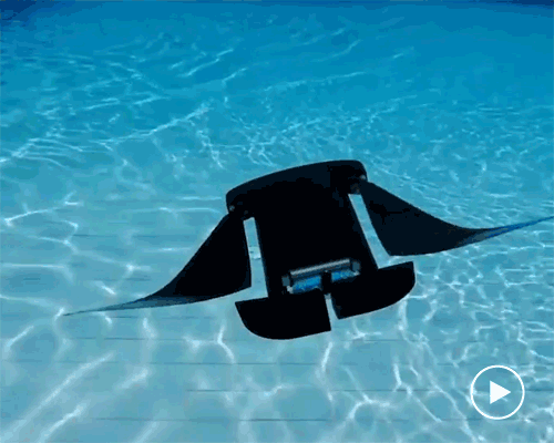 manta ray robot proposes future of fast autonomous underwater vehicles