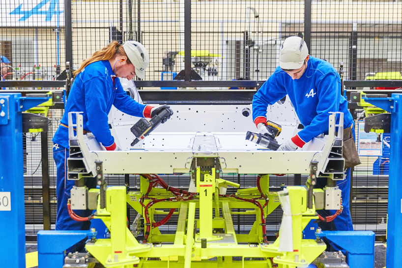 renault introduces alpine A110 production line in dieppe, france