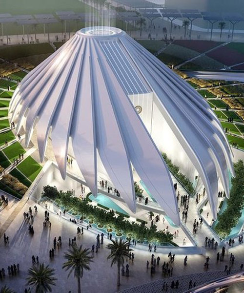 santiago calatrava's UAE pavilion for dubai expo 2020 breaks ground