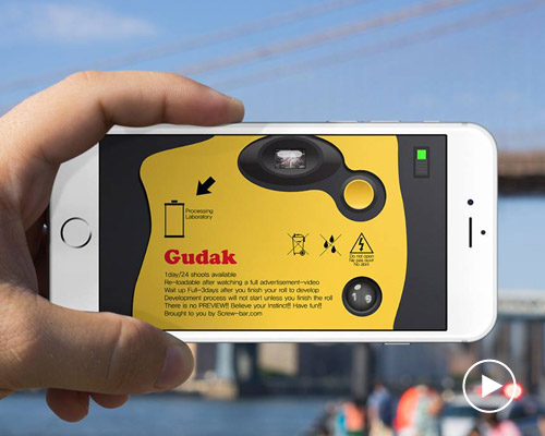the retro gudak camera app requires users to wait three days to develop digital film