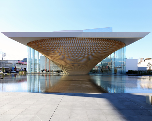 shigeru ban-designed mt. fuji world heritage center opens in japan
