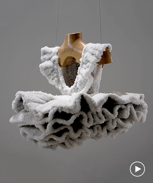salt sculptures rise after dead sea baptism of everyday objects: salt years by sigalit landau