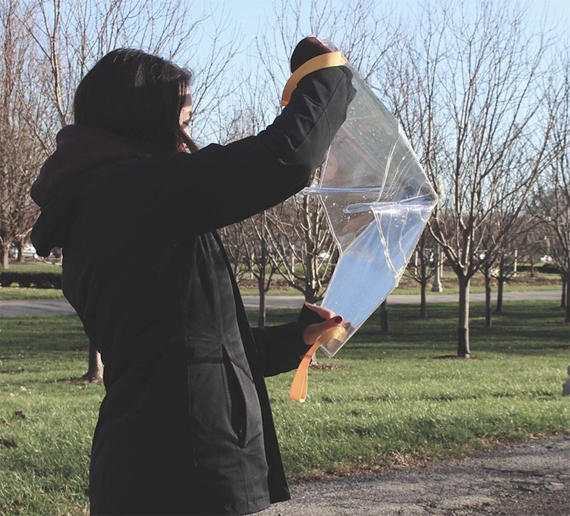 studio steady's duel-purpose shield satchel can be used for self-defence