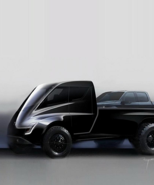 tesla unveils an electric pick up truck bigger than the ford F150