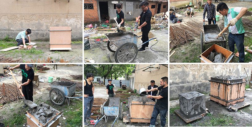 v studio sealing memorials debris designboom