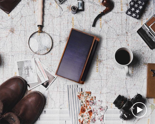veiled group develops the world's first wooden solar charger for all your devices