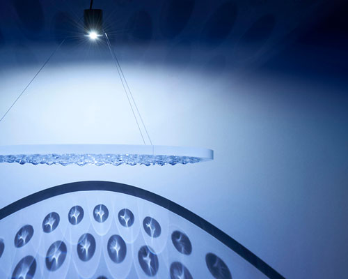 we+'s 'cuddle' project creates shimmering light with water droplets like morning dew
