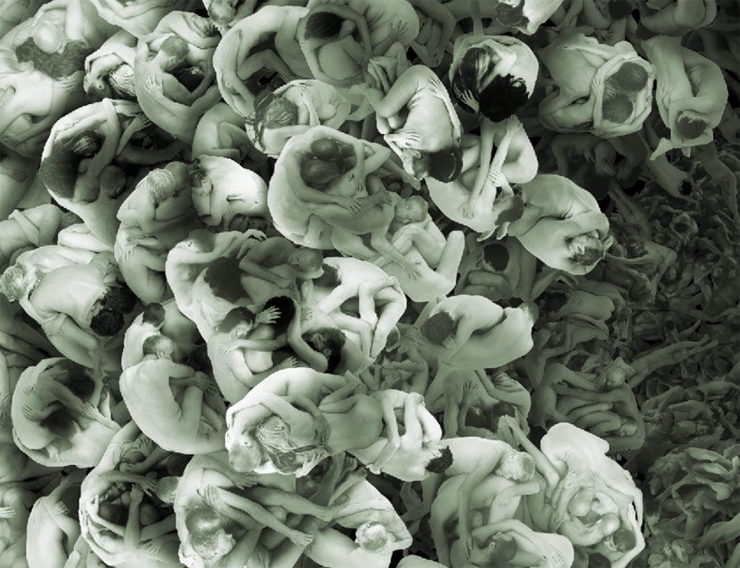 angelo musco creates heavenly flowers of nude human bodies for the mythic aaru garden