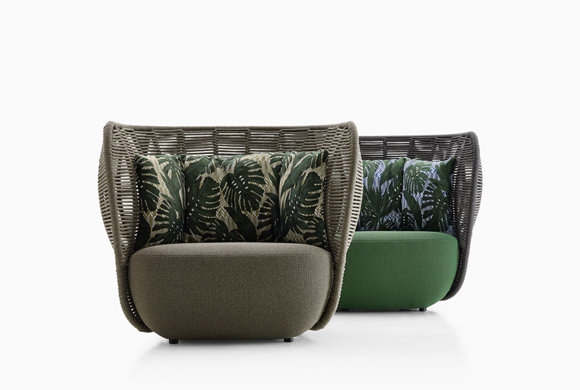 doshi levien design monolithic yet light outdoor seating for B&B italia