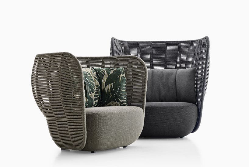 doshi levien design monolithic yet light outdoor seating for B&B italia