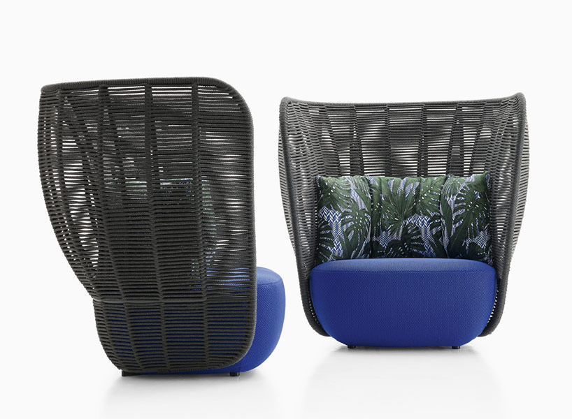 doshi levien design monolithic yet light outdoor seating for B&B italia