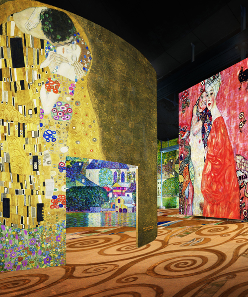 120 giant projections honor gustav klimt, egon schiele, and contemporary viennese artists