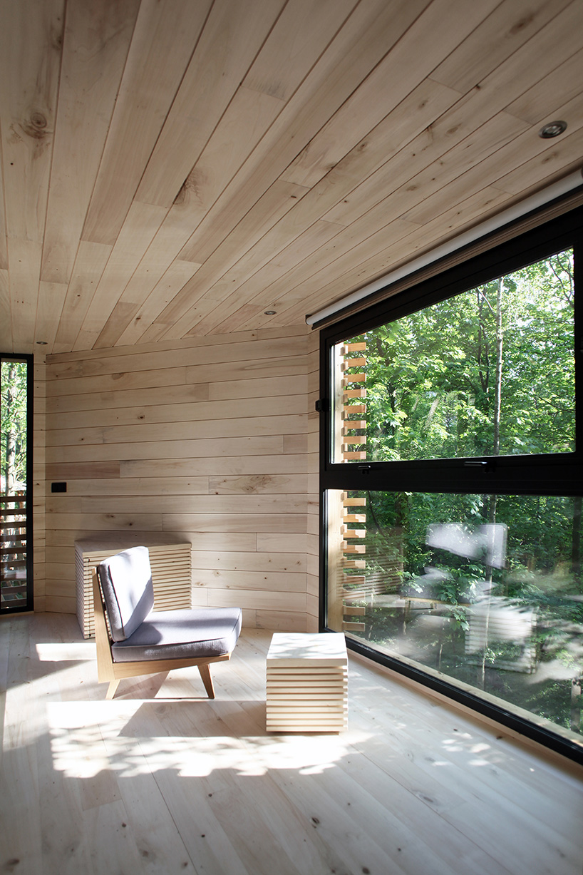 the ORIGIN tree house by atelier LAVIT is a secluded forest retreat