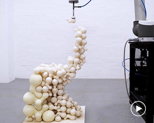 mickey matter, robotically assembled furniture made of multiple standardised pieces