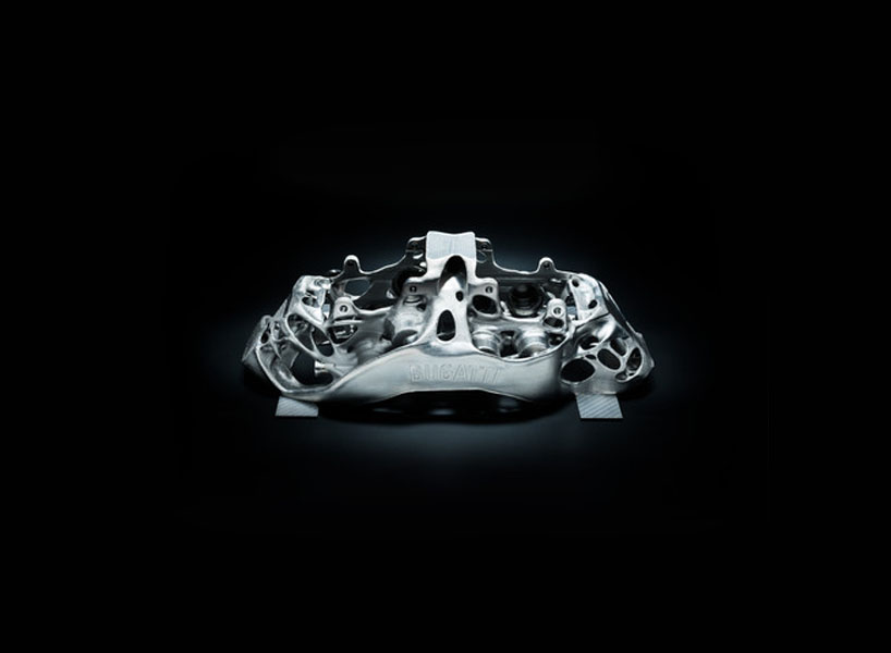 bugatti develops world's largest functional 3D printed titanium brake caliper